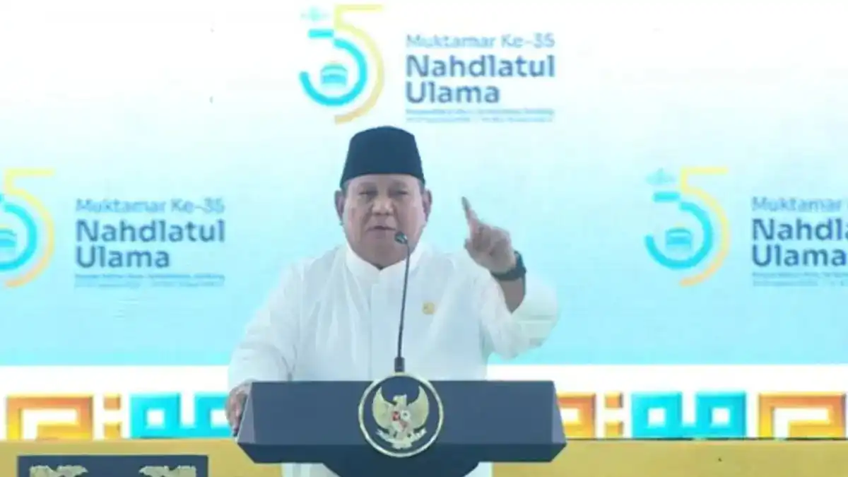 Prabowo Dapat Kartu Anggota NU di Penutupan Muktamar