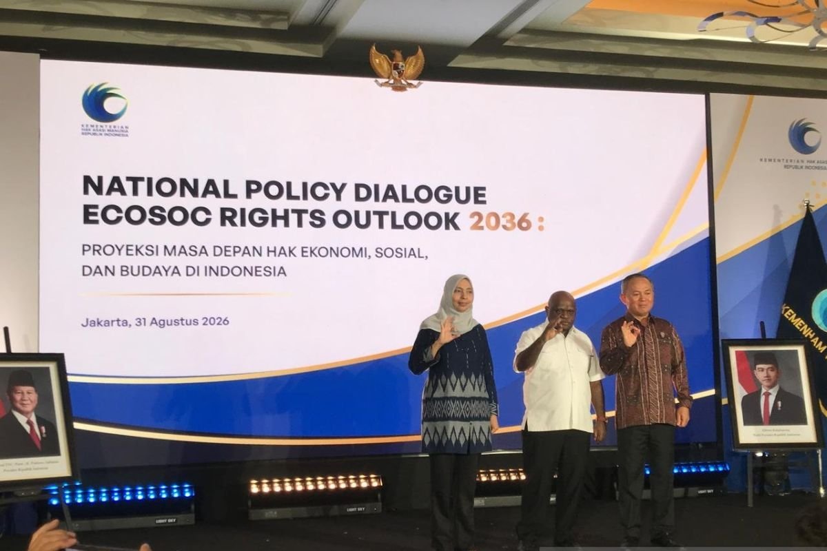 Peluncuran Kajian Hak Asasi Manusia Indonesia 2036 oleh Natalius Pigai