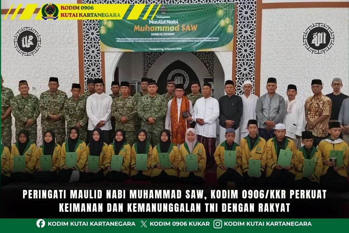 Peringati Maulid Nabi Muhammad SAW, Kodim 0906/Kkr Perkuat Keimanan dan Kemanunggalan TNI Dengan Rakyat Peringati Maulid Nabi Muhammad SAW, Kodim 0906/Kkr Perkuat Keimanan dan Kemanunggalan TNI Dengan Rakyat