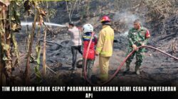 Tim Gabungan Gerak Cepat Padamkan Kebakaran Demi Cegah Penyebaran Api