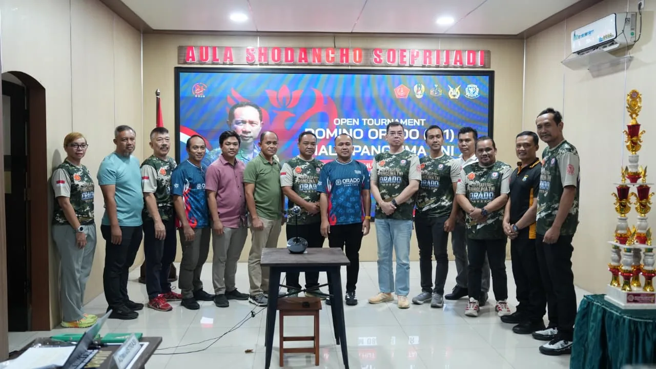 Kodim 0808/Blitar Gelar Open Tournament Domino ORADO Piala Panglima TNI Peringati HUT Ke-81 TNI