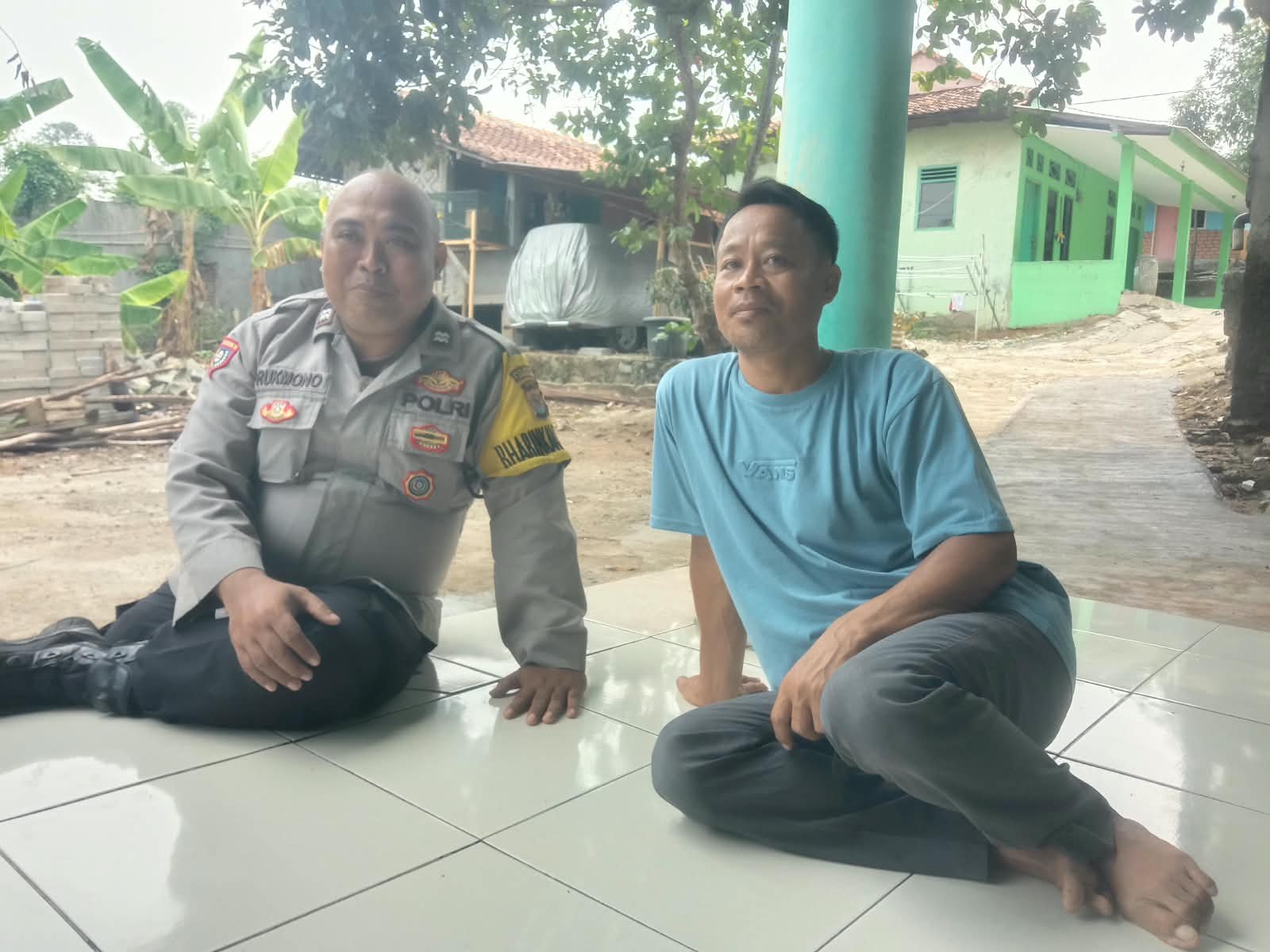Aiptu Rukmono Sambangi Warga Budimulya, Perkuat Kepedulian dan Kamtibmas