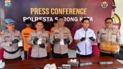 Polresta Sorong Kota Tangkap 3 Kurir Narkoba, 5 Kg Ganja dan Ratusan Gram Sabu Diamankan