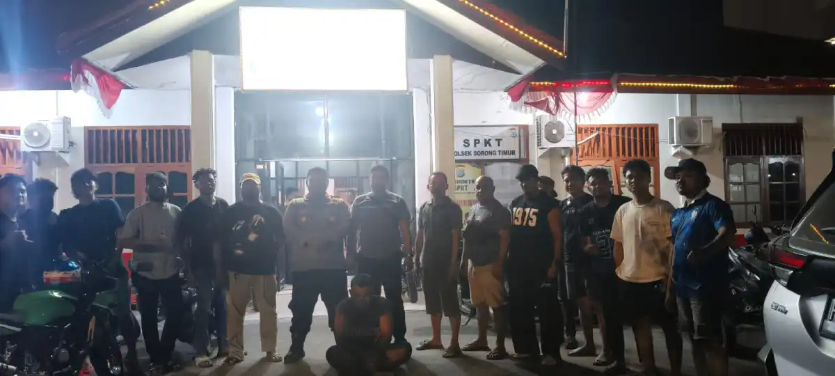 Gabungan Team Paniki dan Team Mangewang Amankan Terduga Pelaku Penganiayaan di Sorong Timur