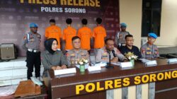 Polres Sorong Ungkap Dua Kasus Kejahatan, 20 Motor Dicuri dan Curas Disertai Pemerkosaan