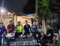 Sambangi Pos Satkamling, Aipda Reza Fajar A Ajak Warga Bojong Jaga Kamtibmas