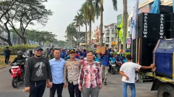 Polsek Cikupa Amankan Keberangkatan Sekitar 1.500 Massa Buruh KSPSI AGN Menuju Jakarta