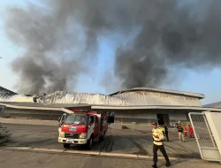 Gudang Berisi Tumpukan Paket Terbakar di Kawasan Delta Silicon 3 Bekasi, Penyebab Masih Diselidiki