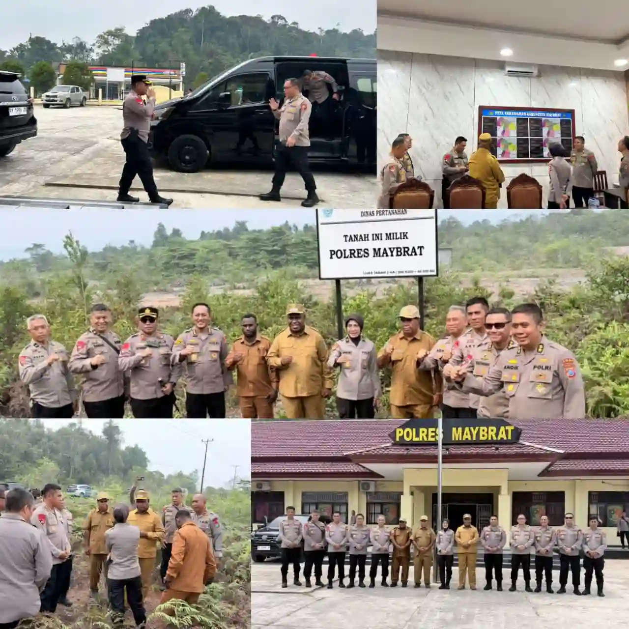 Pastikan Kesiapan Wilayah, Tim Mabes Polri Laksanakan Study Kelayakan Pembentukan Yon B POR Sat Brimob di Maybrat