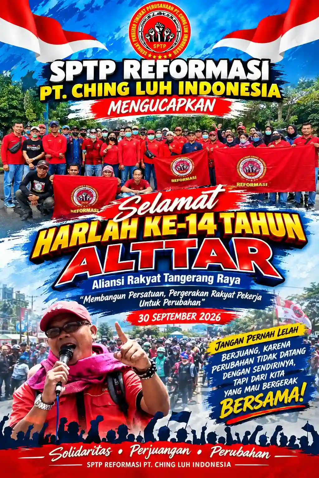Edih Jayadi Mengucapkan Selamat Harlah Untuk Aliansi Rakyat Tangerang ( ALTTAR ) Yang Ke 14 Tahun