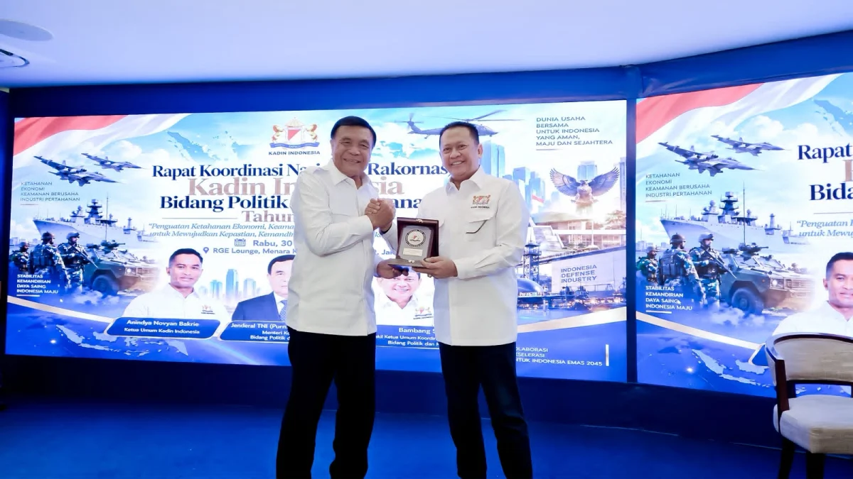 Rakornas Bidang Politik dan Keamanan KADIN Indonesia, Bamsoet Tegaskan Ekonomi Kuat, Dunia Usaha Aman, Pertahanan Mandiri Jadi Kunci Kedaulatan Nasional