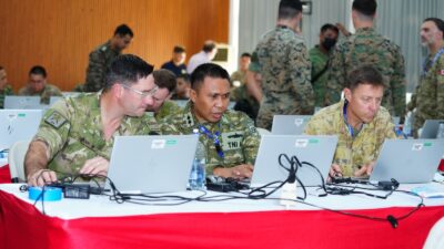 Staff TNI Dan Militer Negara Mitra Simulasikan Operasi Gabungan Dalam Super Garuda Shield 2026
