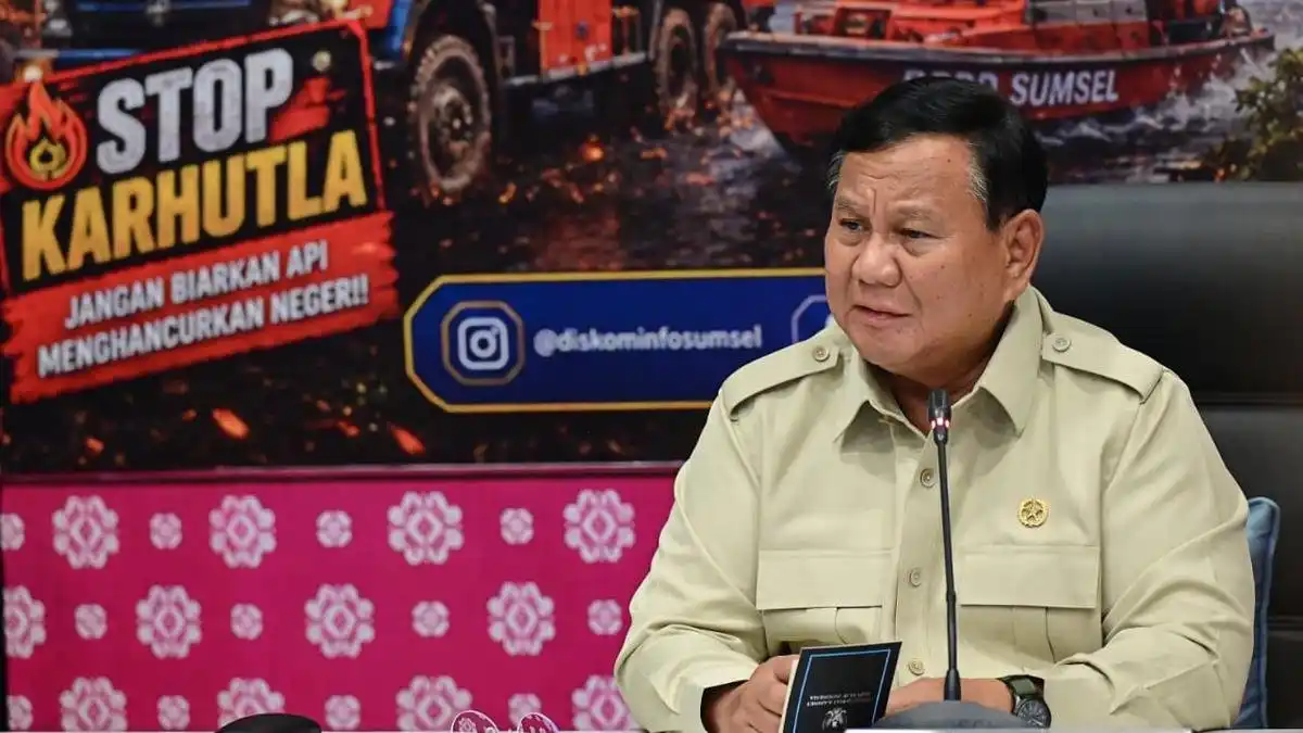 Prabowo Soroti Penanganan Kebakaran Hutan