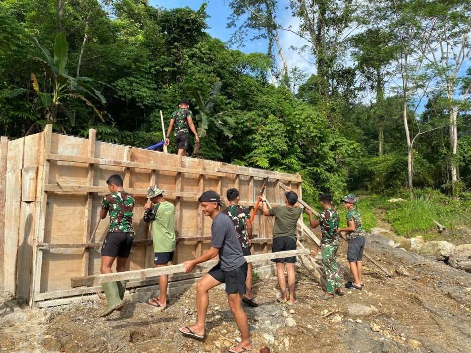 Pembangunan Jembatan Modular di Lolomoyo Gunungsitoli