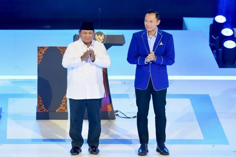 Ucapan Terima Kasih Prabowo di HUT ke-25 Partai Demokrat