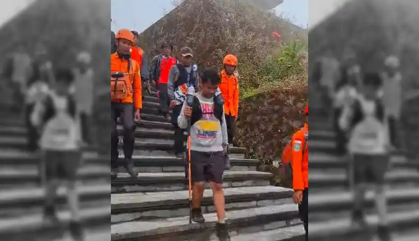 Pendaki Tersesat di Hutan Gunung Agung Ditemukan Selamat