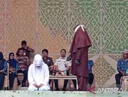 Pelaksanaan Hukuman Cambuk di Banda Aceh: Sepuluh Terhukum Dikenakan Sanksi Qanun Jinayat