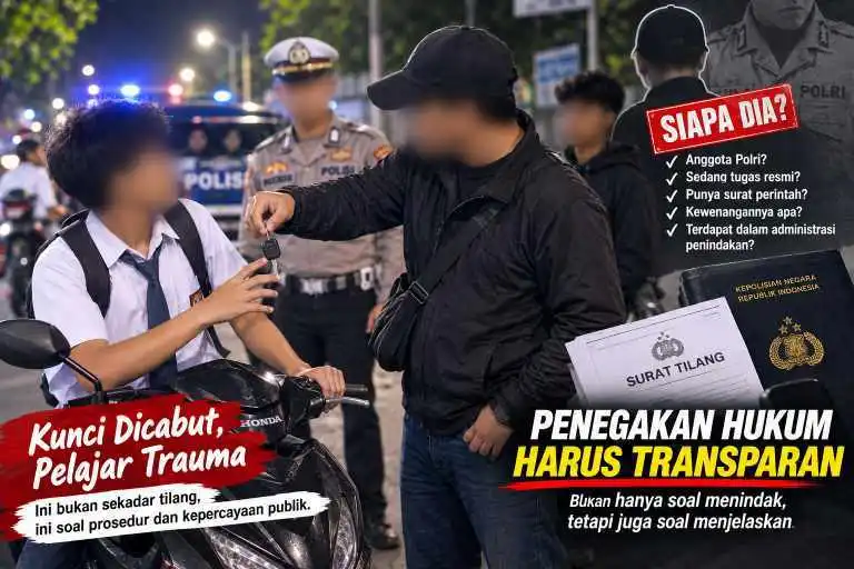 Kunci Motor Dicabut Orang Berpakaian Preman, Pelajar Kabupaten Tulungagung Mengaku Trauma