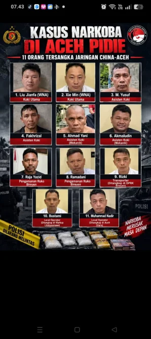 Barang Bukti Sabu Bernilai Triliunan Rupiah, Penyidik Dalami Dugaan Keterlibatan Jaringan China