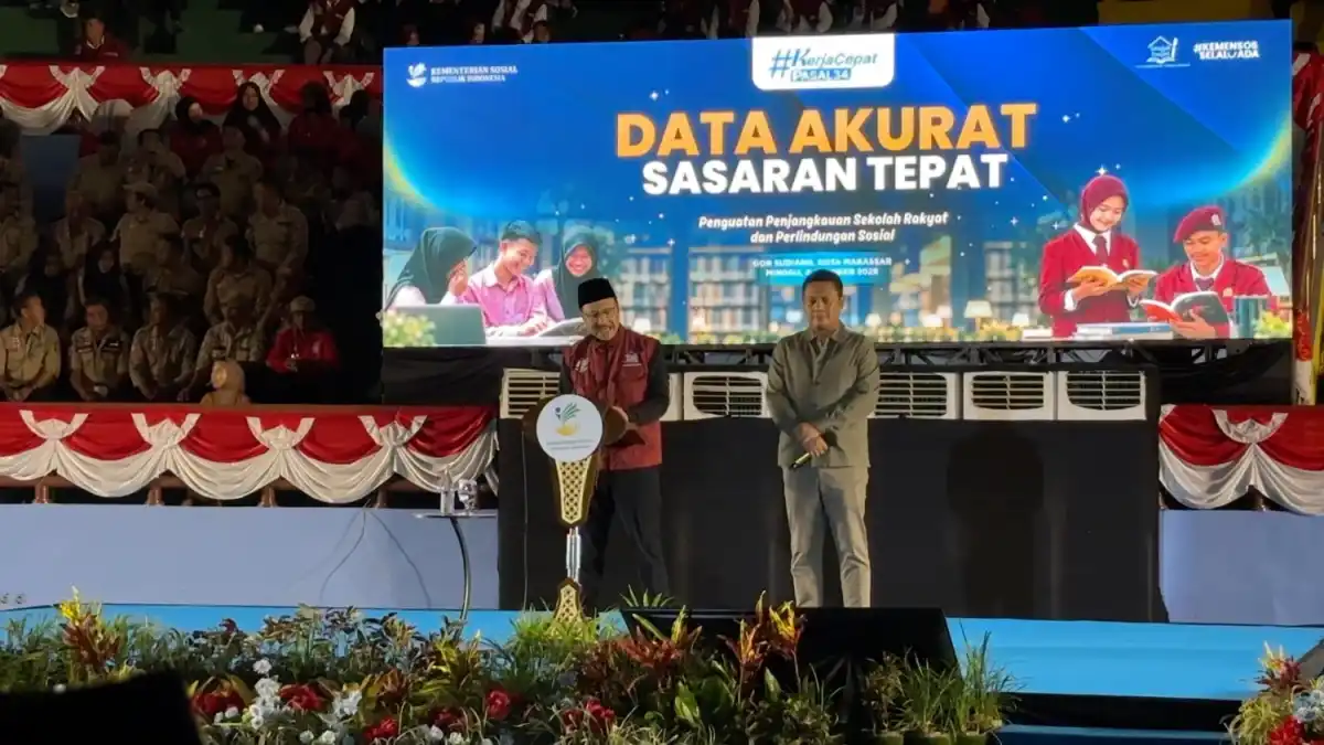 Mensos Minta Pendataan Digital Penerima Bansos di Sulsel Dipercepat