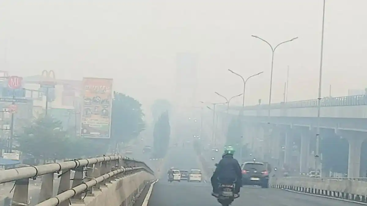 Kabut Asap Membuat Udara Palembang Masuk Kategori Sangat Berbahaya