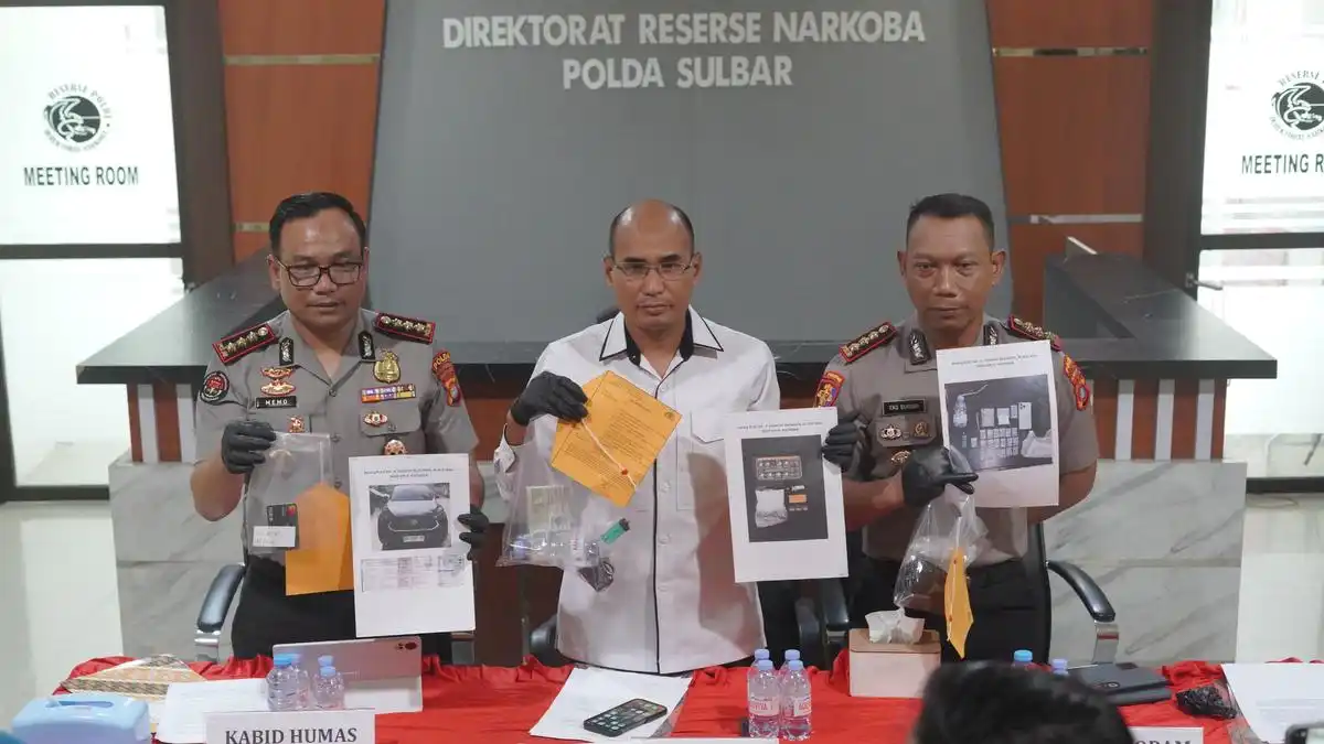 Tiga Tersangka Kasus Sabu di Sulbar Ditangkap, Polisi Diduga Jadi Fasilitator Transaksi