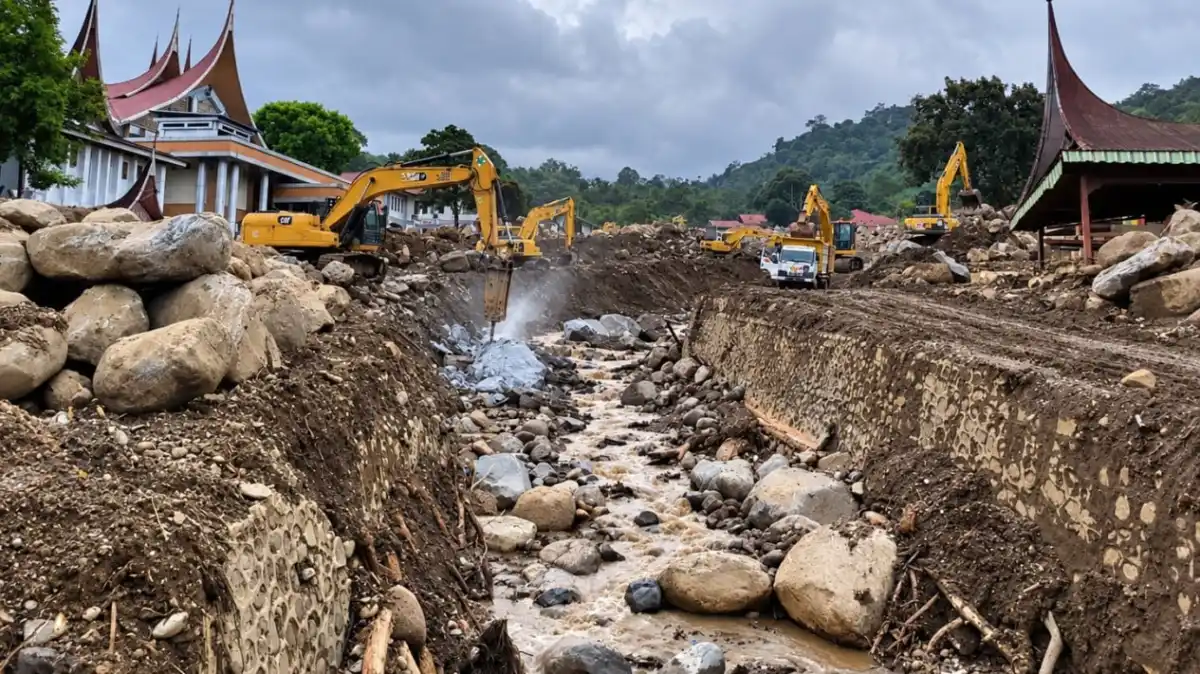 Kementerian PU Siapkan Sabo Dam dan Sistem Peringatan Dini di Batang Baliang