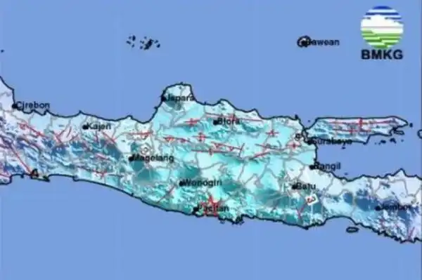 Gempa Laut Magnitudo 4,1 Guncang Pacitan pada Selasa Sore