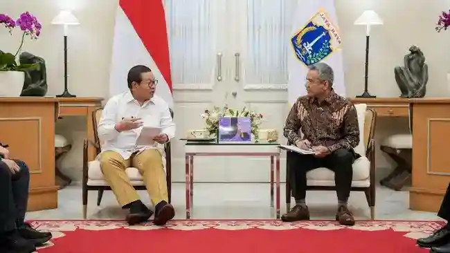 Pertemuan Suahasil–Pramono Bahas Transportasi, Hunian, dan Pendidikan Jakarta