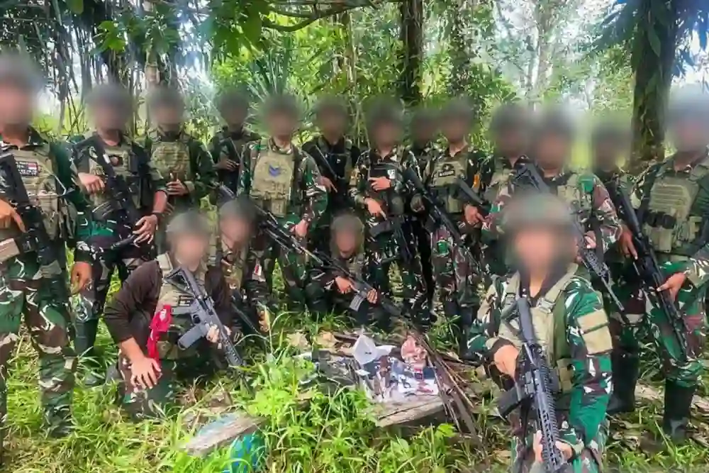 Penyisiran Marinir di Yahukimo Temukan Senjata dan Perlengkapan Diduga Terkait KKB