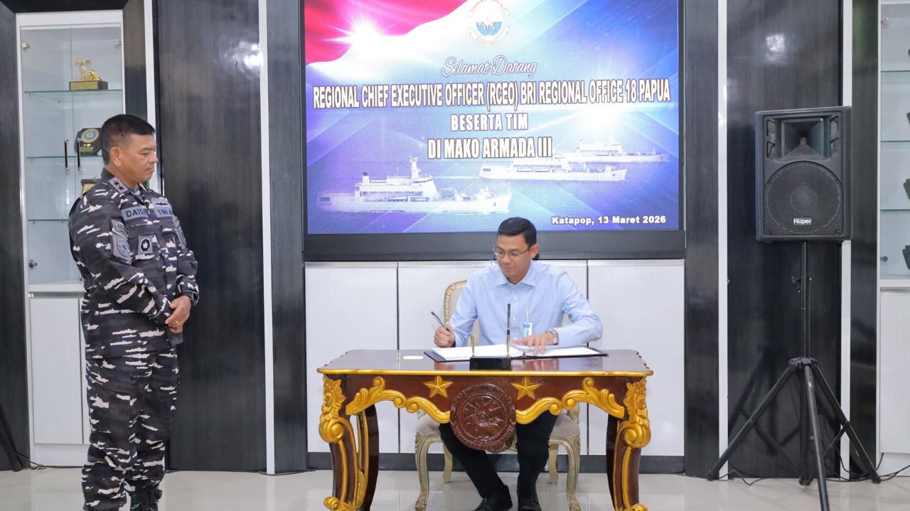 Panglima Armada III Terima Kunjungan RCEO BRI Regional Office 18 Papua